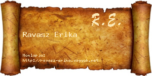 Ravasz Erika névjegykártya