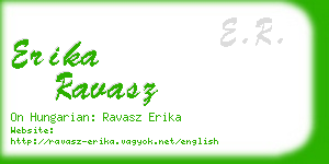 erika ravasz business card